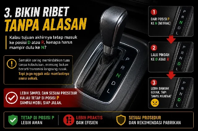Bahaya Tapi Sering Diabaikan! Panasin Mobil Matic di Posisi N Bisa Mengancam Keselamatan