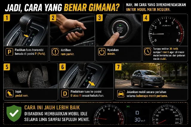 Bahaya Tapi Sering Diabaikan! Panasin Mobil Matic di Posisi N Bisa Mengancam Keselamatan