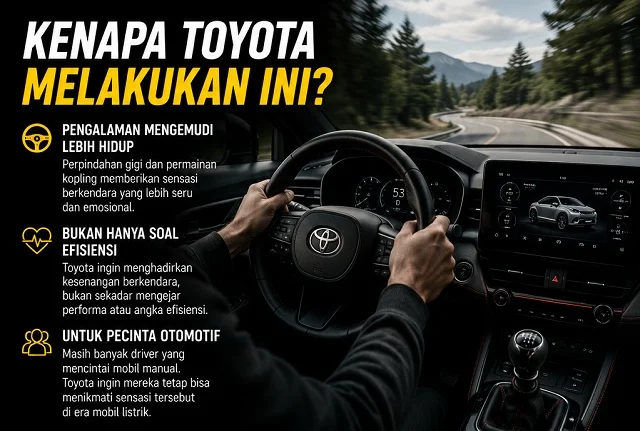 Toyota Bikin Gebrakan, Siapkan Mobil Listrik Manual dengan Pedal Kopling!