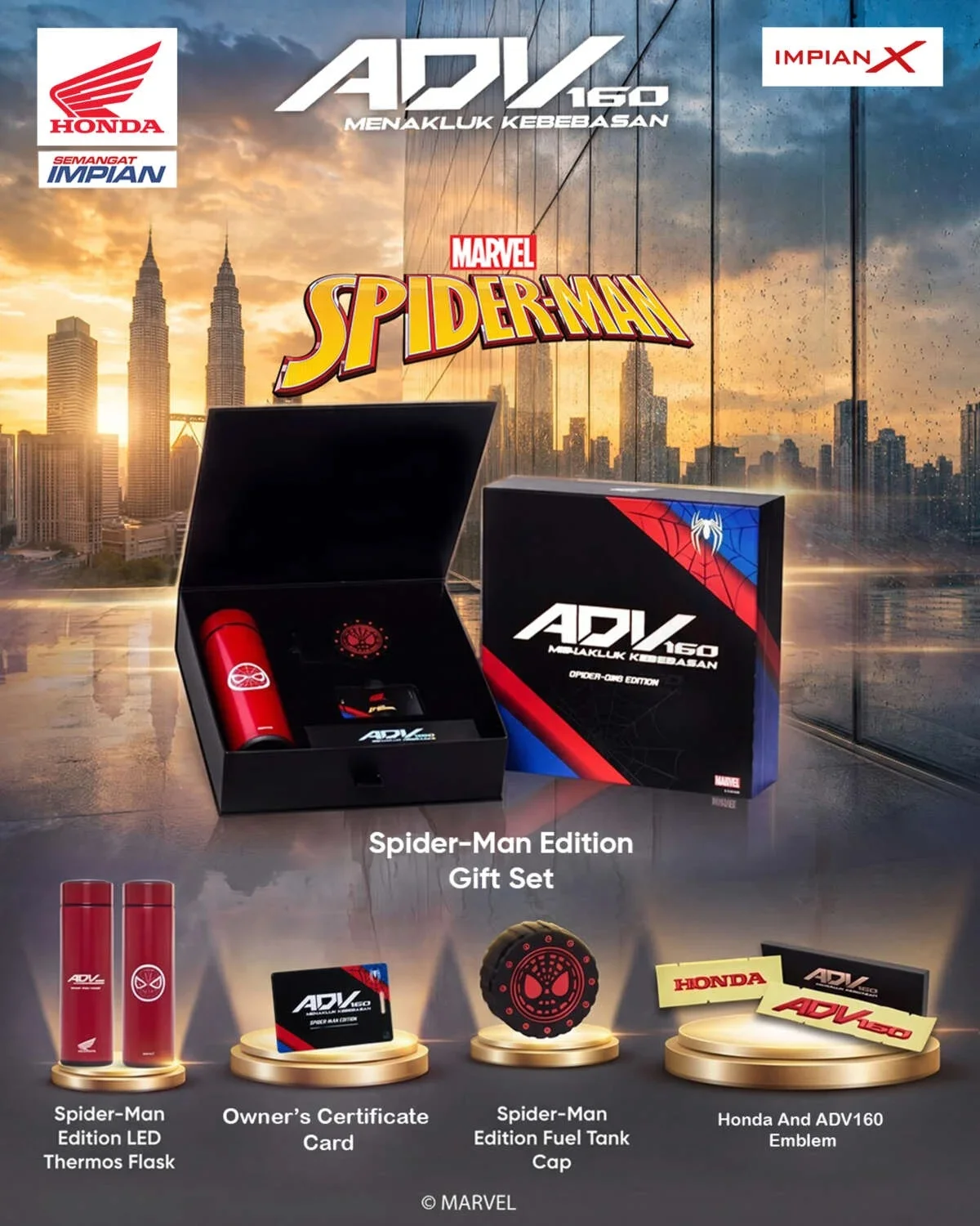 Honda ADV 160 Dapat Edisi Spesial Spiderman, Dijual Terbatas!