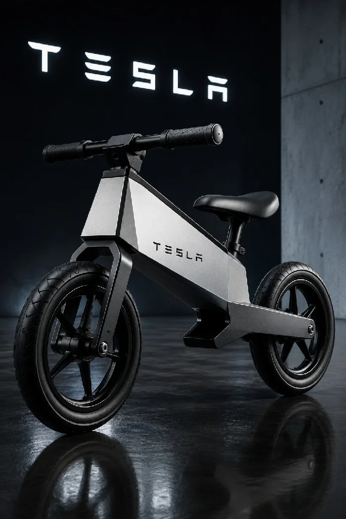 Dibanderol Rp 4 Jutaan, Tesla Bikin Geger Jual Sepeda Anak Mirip Cybertruck!
