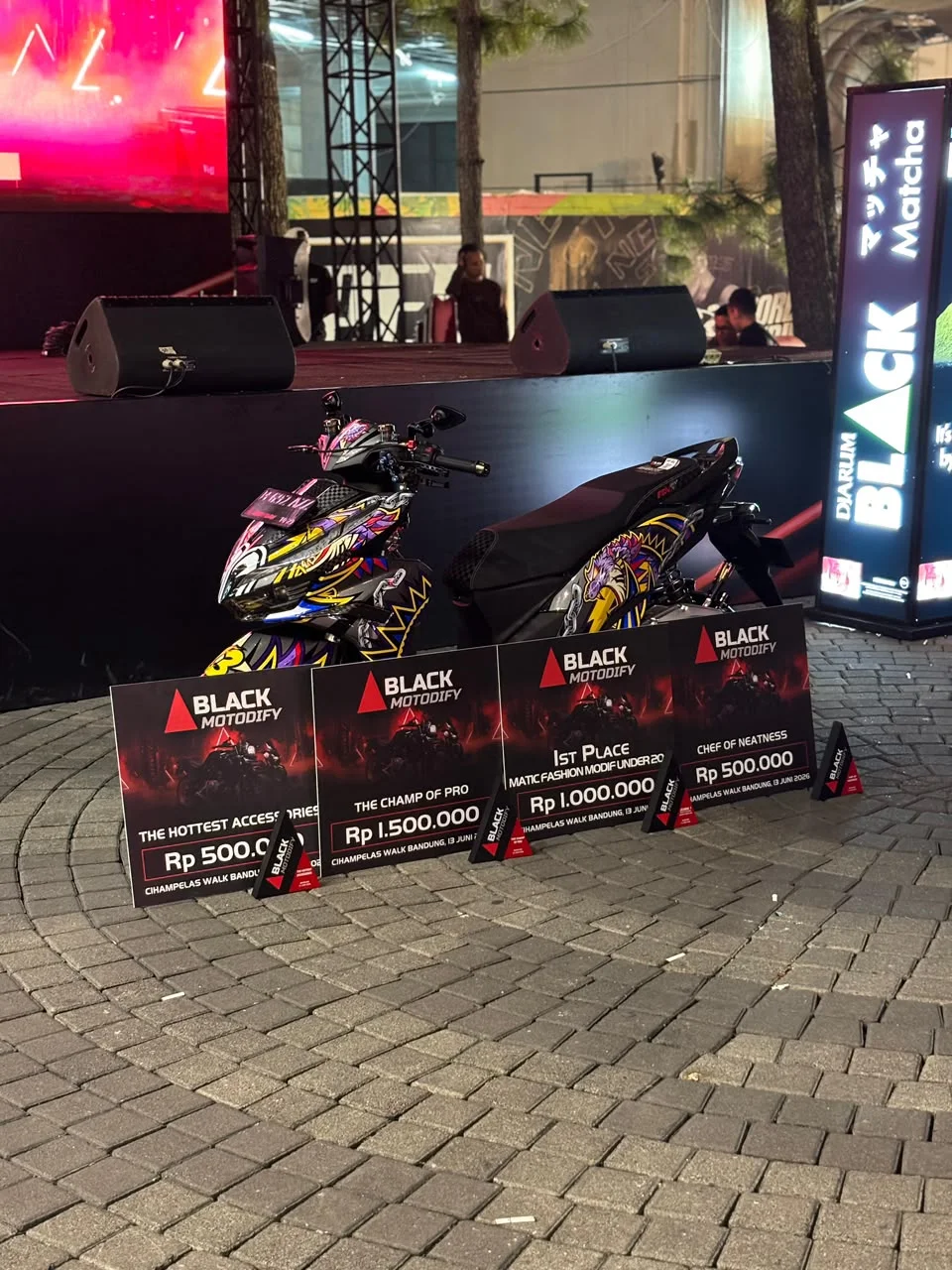 Telan Budget Rp800 juta selama 2 Tahun, Vario Ngabers Random Juara Black Motodify Bandung