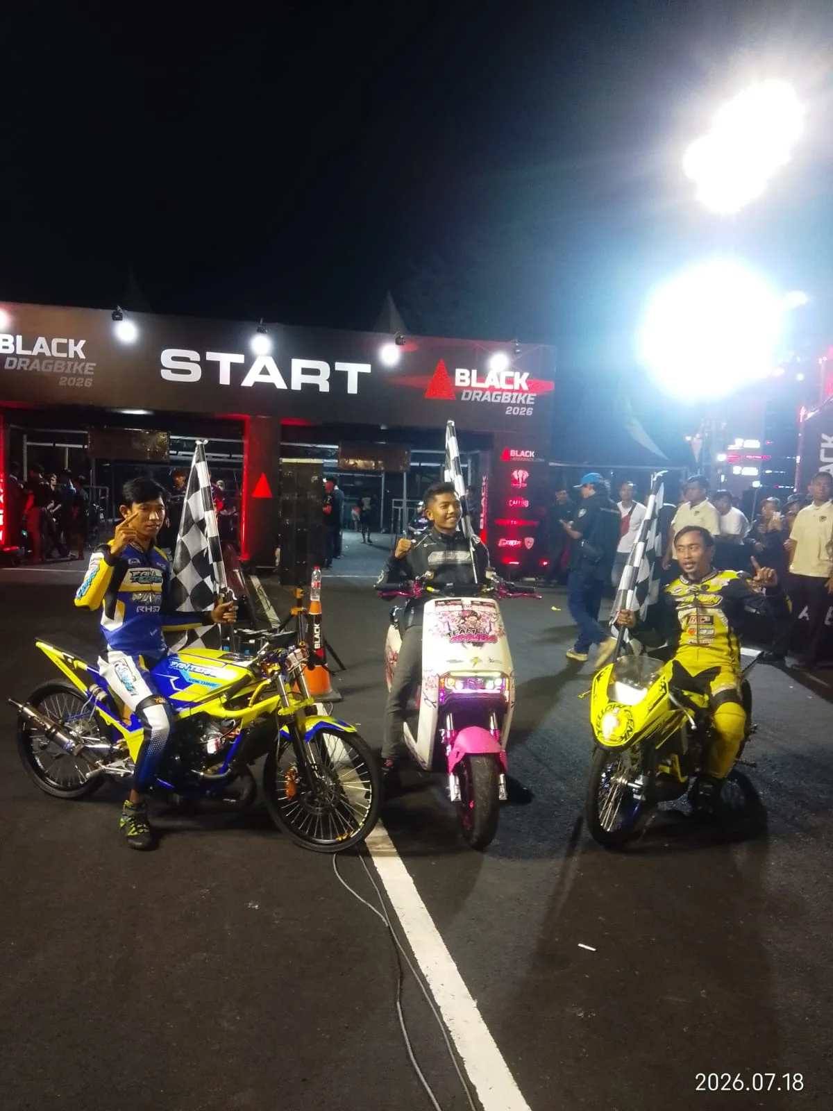 Black Drag Bike 2026 Seri II Kanjuruhan Antarkan Joko Percil Juara Umum Open,  Simak Podium 25 Kelasnya